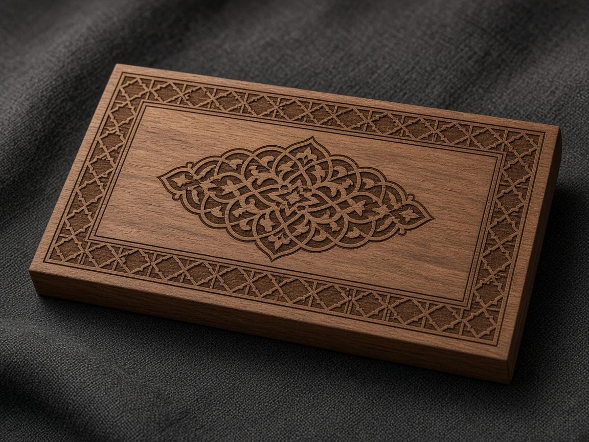 Engraved wood plaque
